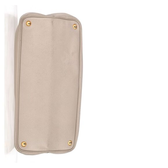 Prada Saffiano Cuir Double Bag Large in Grey Saffiano Leather - Picture 8 of 12